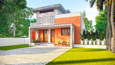 1500 Residential project  
 #Architect  #HouseDesigns  #InteriorDesigner  #ElevationHome  #KeralaStyleHouse  #ContemporaryHouse