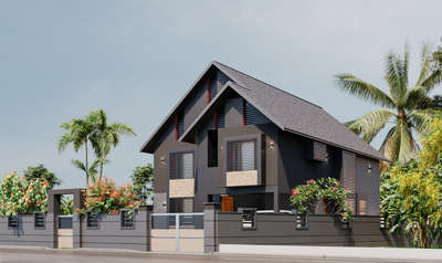 #Black House Thodupuzha
Ar. Ramesh R Nair, Poly line Architects Kakanadu.