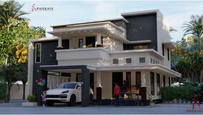Proposed Two Storey villa @ Malappuram.