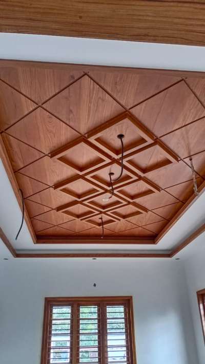 wooden ceiling finished at thrissur