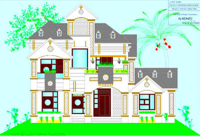 #2D-Elevation.
-residence project
-@Malappuram
-On going design work