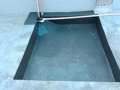 waterproofing work for toilet duct