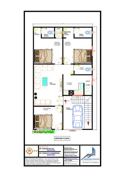 24'0"X41'6" Ground floor planing best House planning  #planinng  #vastufloorplan  #ground  #Architect  #CivilEngineer