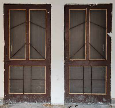 mousquter net doors 
this is in teak wood 
550₹ sqft with material