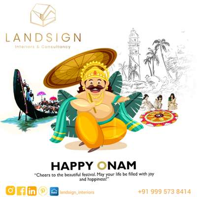 Wishing everyone a happy and prosperous ONAM to all of by team Landsign Interiors & Consultancy