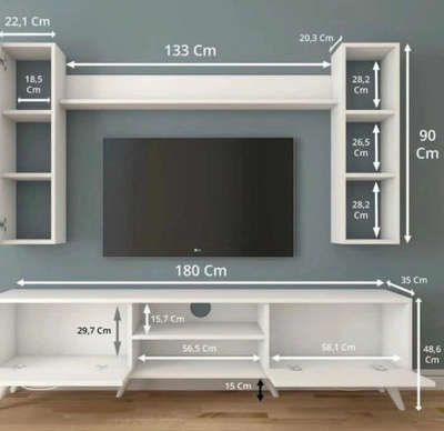 Tv unit design as per specific dimensions  #LUXURY_INTERIOR