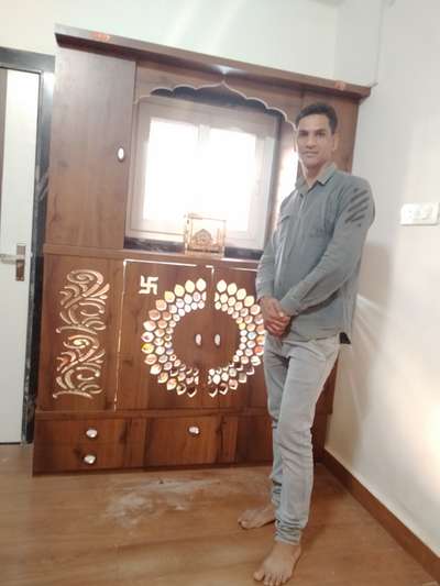 wooden Temple #mandirdesign #bhopalinteriors #bhopal #furnitures#interior#carpentry