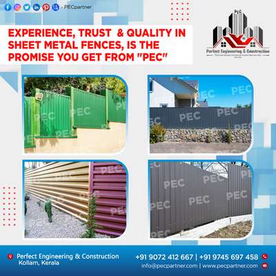 Make sure your roofing matches your expectations. Perfect Engineering and Construction - Your roofing experts for all types of beautiful and modern roofing installations.

✅Clay roof installation
✅Poly carbonate sheeting
✅ Residential Construction
✅ Commercial Construction
✅ Industrial Construction
✅ Architectural/Structural Designing
✅ Petrol Make sure your roofing matches your expectations. Perfect Engineering and Construction - Your roofing experts for all types of beautiful and modern roofing installations.
#ConstructionServices #Commercial_Construction_Services  #engineering #roofing #constructioncompany #roofingcontractor #roofingservices #engineeringworks #petrolpumpconstruction #metalgates #Industrialgates