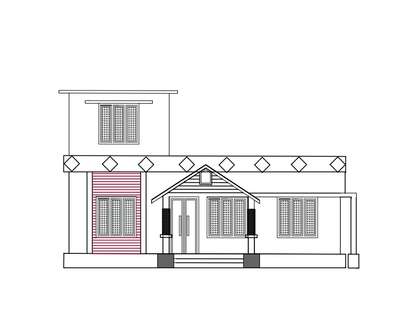 956 sq ft home elevation