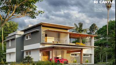 our new design, Location: Vadookara, Thrissur  #ricastle  #ContemporaryHouse  #contemporary  #ContemporaryDesigns  #best_architect  #besthome