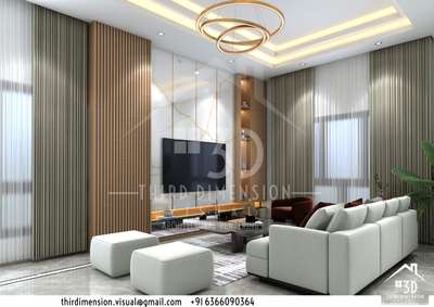 Apartment Living & Dining area 3d view #3d  #LivingroomDesigns