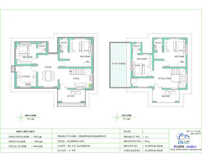 #home design  #4BHKPlans  #IN LINE Builder's Design