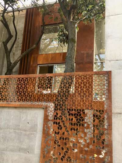 Corten steel  external elevation and also on wall panel structures.