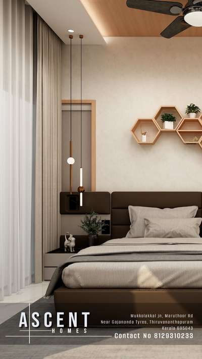 Master bedroom 
 #InteriorDesigner  #MasterBedroom  #keralahomeinterior