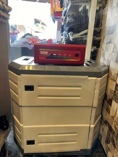 Exide 1 kva inverter with 42 months onsite service warranty loaded with Exide C10 rated tower tubular 150 ah tubular battery with trolley  #Electrician #Reinforcement/Electrical