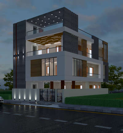 Front Elevation in Night.....

For Designing contact 9811847725
For 2D & 3D Design...