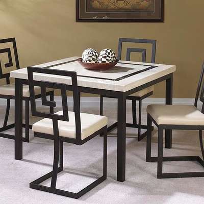 Square pipe dining deals table