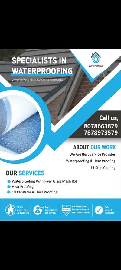 Water Proofing Soloution#Water Proofing Chat #Multi Colour Water Proofing