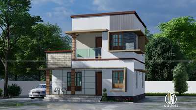 proposed building design for Maheen .
 #ExteriorDesign  #3d 
 #modern  #stone