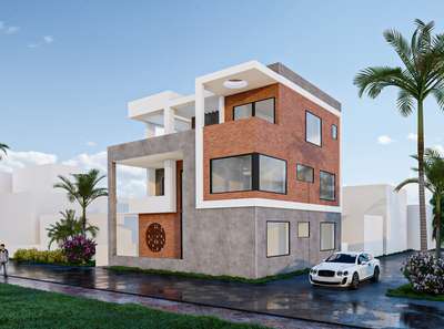#ElevationHome #HouseDesigns #KeralaStyleHouse #exteriordesigns #InteriorDesigner #architecturedesigns #keralaplanners #ContemporaryHouse #frontElevation #3dvisualisation #3dmodel #rendering #kerlaarchitecture #50LakhHouse #SmallHouse #3500sqftHouse #LivingRoomInspiration #Architectural&Interior