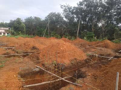 foundation work of 5500 sqrft of curtain blinds manufacturing units @kinfra industries adoor  #DreamBuilders