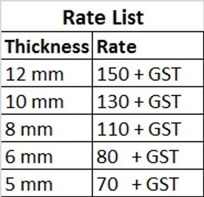 Dear Sir, 

Please find the revised Toughened Glass Price List

#toughenedglass