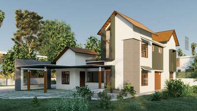 #homedesign #view#ElevationHome #KeralaStyleHouse ##MixedRoofHouse  #3d  # elevation #modernhome  #trendig  #keralahomeplans  #HouseDesigns