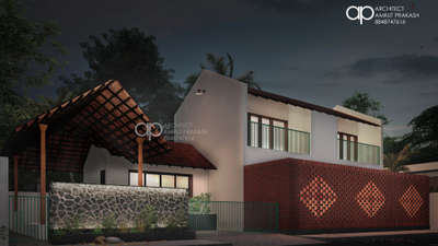 Upcoming residence project in Thrissur.
#Thrissur #Architect #architecturedesigns #southindianarchitecture #KeralaStyleHouse #modernhouse #tropicalhouse #Airventilation #ContemporaryHouse #ContemporaryDesigns #courtyardhouse #compoundwall #jalidesign #jaali #courtyardgarden #brickcladding