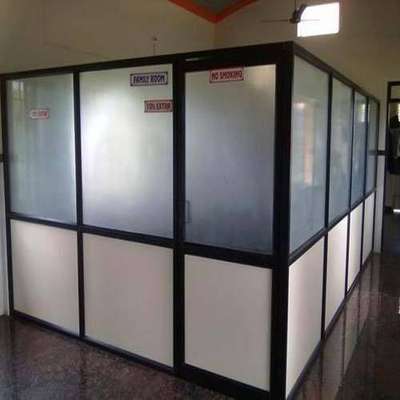 *Aluminium partition with doors *
Partition with silver colour, 5mm class white , aluminium 16 gej material, . rate are negotiable as per requirement of the client