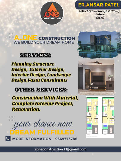 A_one construction 
contact +919669773786 
For Architectural planning I 3D elevations I 
interior design I 
( Contact for residential and commercial projects Design in affordable prices) 
(Contact for exterior and interior both works) (Contact for planning according to vastu) 
(contact for Walkthrough in affordable prices ) #a_oneconstruction

we provide high quality 3d images proper 2d plans

#modernhouses #housedesign #nakshamaker #modernelevation #interiordesign #architecturephoto #villa #banglow #archidaily #civilengineer #3dmaxvray #civilconstructions #structuralengineer #concreteconstruction #reinforcements #interiordesign #homesweethomeðŸ�¡ #homeplanning #luxurylifestyles #building #homestyledecor #houseexterior #houseproject #house#freelancer #traditionalhouse #roadconstruction #newhouse #architecturephotography #gharkenakshe #nakshadesign #exteriordesigns #exteriorvideo #animation #baharkidesign #gharkabadget #rajshtanstone #TraditionalHouse #stonehouse