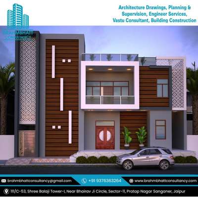 G+1 modern house design
#housedesigns #houseexterior #houseelevation #homeelevation #homeexterior #modernhome #architecture  #brahmbhattconsultancy