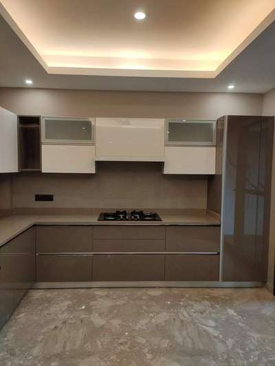*modular kitchen *
HDHMR (18mm) Thick Board Machinery Work in kitchen with soft close hinges And Channel