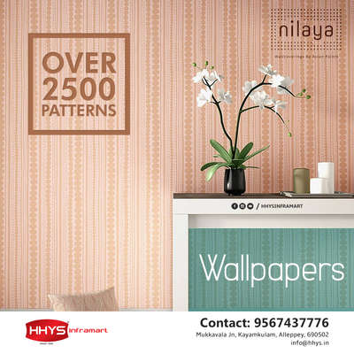 ✅ Asian Paints Nilaya Wallpaper

Asian Paints Wall Coverings brings to you a wide collection of wallpapers to choose from. Our range expands by brand, category, colour, design and style. We have something for every home.

Visit our HHYS Inframart showroom in Kayamkulam for more details.

𝖧𝖧𝖸𝖲 𝖨𝗇𝖿𝗋𝖺𝗆𝖺𝗋𝗍
𝖬𝗎𝗄𝗄𝖺𝗏𝖺𝗅𝖺 𝖩𝗇 , 𝖪𝖺𝗒𝖺𝗆𝗄𝗎𝗅𝖺𝗆
𝖠𝗅𝖾𝗉𝗉𝖾𝗒 - 690502

Call us for more Details :
+91 95674 37776.

✉️ info@hhys.in

🌐 https://hhys.in/

✔️ Whatsapp Now : https://wa.me/+919567437776

#hhys #hhysinframart #buildingmaterials