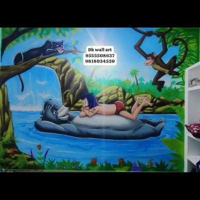 preschool wall painting art work kids room painting all india available dk wall art 9555508636, 9818034510 #dkwallart #dkdeepakkanojia #artist #wallcartoonartist #cartoonwallart #deepak #Painting #fun #spraypainting #sprayart #junglewallpaintingforkidsschool