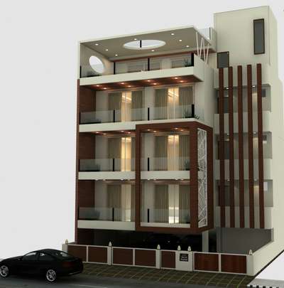 Front Elevation designed in Gurugram Sector 46