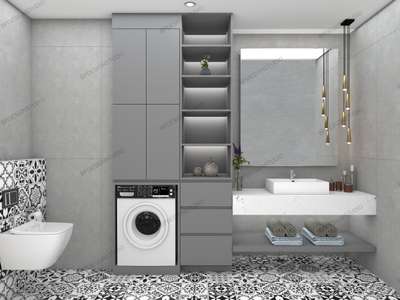 Luxury Powder Toilet design with stackable washing machine & dryerЁЯШНтЬи
Feel free to contact/ ping me on this number 8860128427
Regarding: layout plan, photoshop render plan, builder floor layout plan.... etc.

 #toilet #LUXURY_INTERIOR #luxrybathroom #Washroom #vanitydesigns #BathroomCabinet #InteriorDesigner #Architectural&Interior  #Architect  #_builders #FlooringTiles #wall_mirror_design  #washingmachine