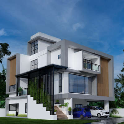 Residence for Aghil Raj
4500 sqft 5BHK G+3 
Contemporary style
Location: Kumbla, Kasaragod.
Contact for more details 9656720667
#Residencedesign #residenceproject #exteriors #HouseDesigns #ContemporaryHouse #architecturedesigns #Architectural&Interior #luxuryhomedecore #luxuryhome #5BHKHouse #rendering #3d #HouseDesigns #Designs #HomeDecor  #ElevationDesign #ElevationHome