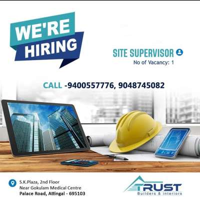 urgent required. Minimum 3year civil work site experience.
our project locations mostly Trivandrum district. #vacancy #sitesupervisor #attingal
