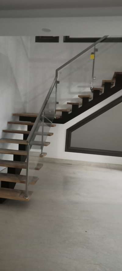steel balcony and staircase  #StainlessSteelBalconyRailing #SteelStaircase #Steel #cristal_steel
