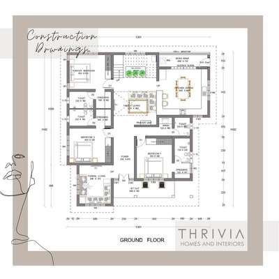 # Plan, Elevation and approval works
contact:  9995556429
Thrivia Homes and interiors.