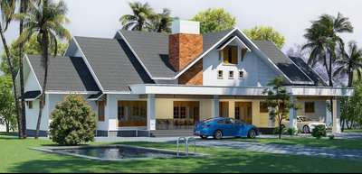 mallapally site
 #4BHKPlans  #ContemporaryHouse  #SlopingRoofHouse  #3d  #ElevationDesign  #singlestoryelevation
