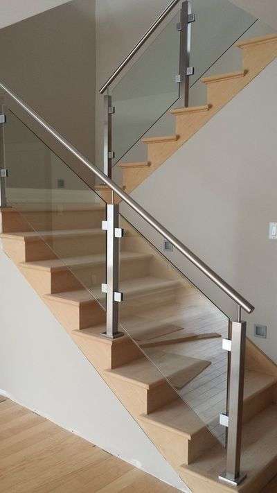 1300₹/running feet with 10mm toughened glass, stainless steel 304 (16gauge) #StainlessSteelBalconyRailing  #GlassBalconyRailing #jindal304 #StainlessSteelfurniture