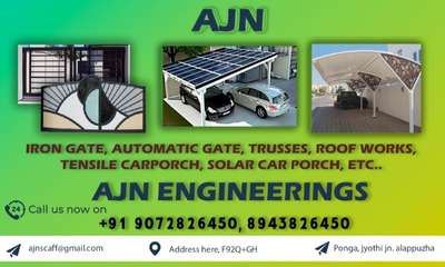 Automatic gate, Solar car porch, Tensile car porch