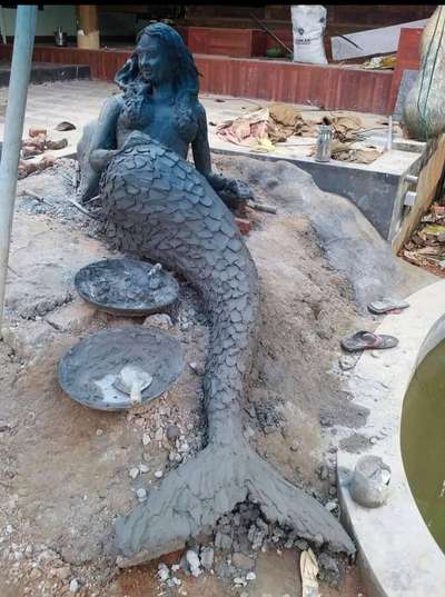 The mermaid sculpture I made in kollam
ph:8075428625
