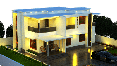 കയ്യില്‍ പ്ലാൻ ഉണ്ടെങ്കിൽ 3d elevation റെഡി !!!   #civilengineers #homedesigns #exterior3D #exteriorhousedesign #3delevation🏠🏡 #ContemporaryDesigns