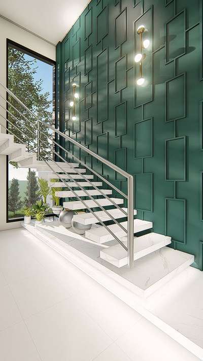 #doubleheightwalldesign  #WallDesigns #StaircaseDecors #InteriorDesigner #moderncontemporary #LUXURY_INTERIOR #interiorfitouts