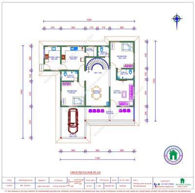 #11 Cent വസ്തുവിൽ CarPorch ഉൾപ്പെടെ 3012 . 27 sqft വിസ്തീർണ്ണമുള്ള വീട്. 

GROUND FLOOR ൽ carporch, Sitout, Formal living, Dining,  Kitchen, Workarea,  Store, 1common bathroom and 2 bath attached bedroom. 

FIRST FLOOR ൽ Balcony,  Upper living,  Drawing area,   2 bath attached bedroom എന്നിവ അടങ്ങിയ വടക്ക്  ദർശനത്തോട് കൂടിയ വീട്. 


 #Building Plan നിനും , permission drawing നും , വീട്  നിർമ്മാണത്തിനും താല്പര്യമുള്ളവർ Contact ചെയ്യുക MODERNHOMES Builders& Interiors .
call or whatsapp @                   95:67:17:00: 88
email: modernhomes12@gmail.com