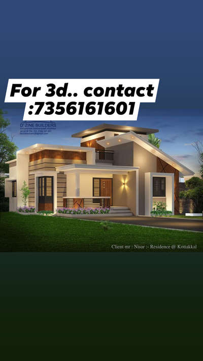 For 3d.. contact :7356161601 #ElevationHome  #3d