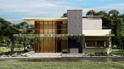 Modern Contemporary option for Residence Palakkad
#architecturedesigns 
#ContemporaryHouse 
#modernhome
