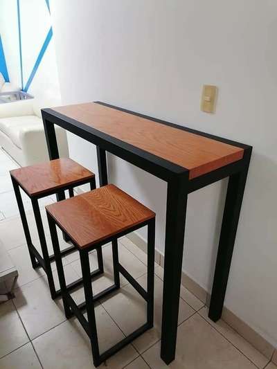 #RectangularDiningTable #tabledesign #metal #wood